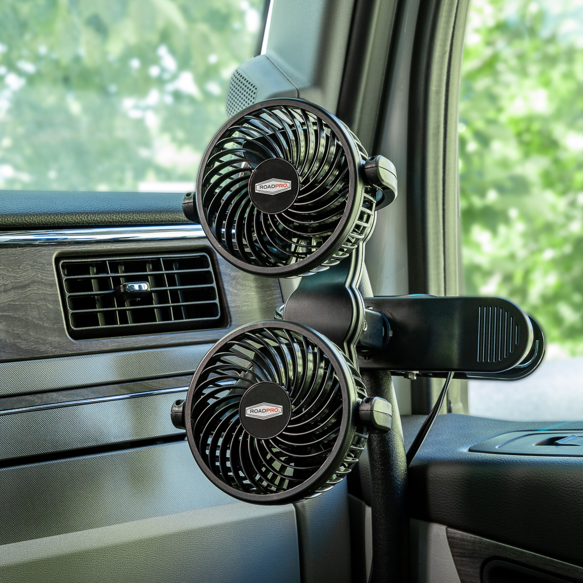 RoadPro Dual Fan with Mounting Clip